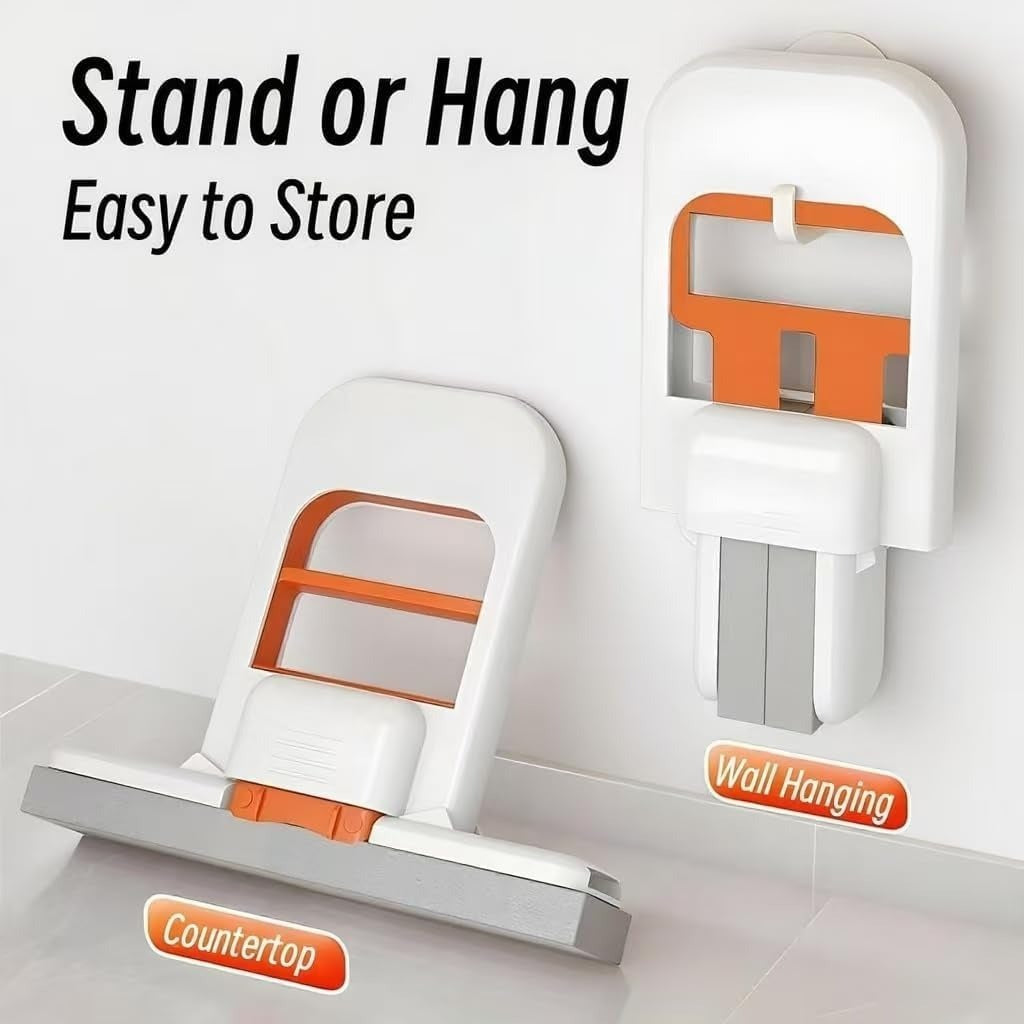 02 PCs Foldable Desktop Mini Sponge Mop